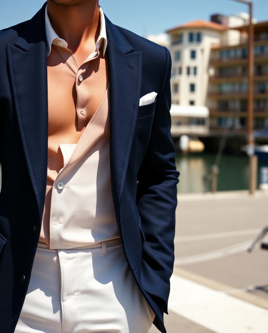 Cut & drape — Admiralty Double-Breasted Blazer