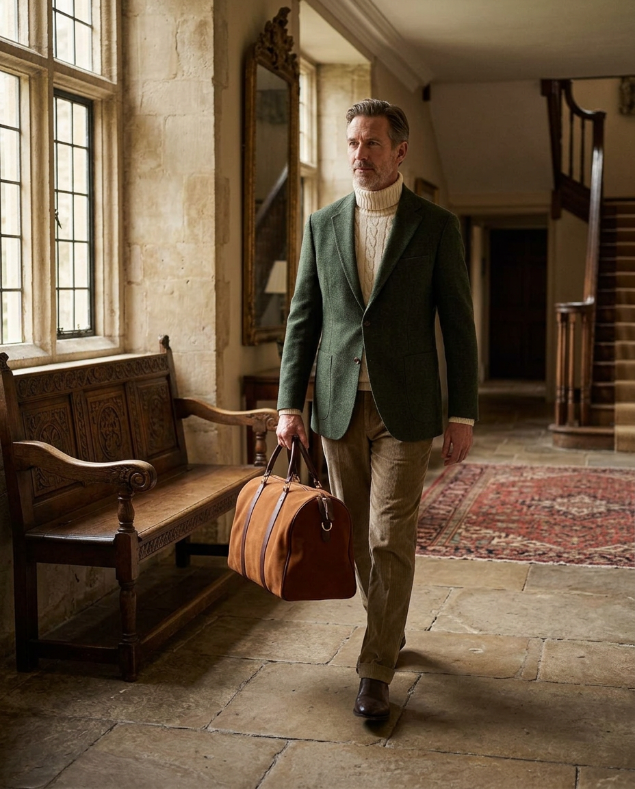 Cut & drape — Berkeley Suede Holdall