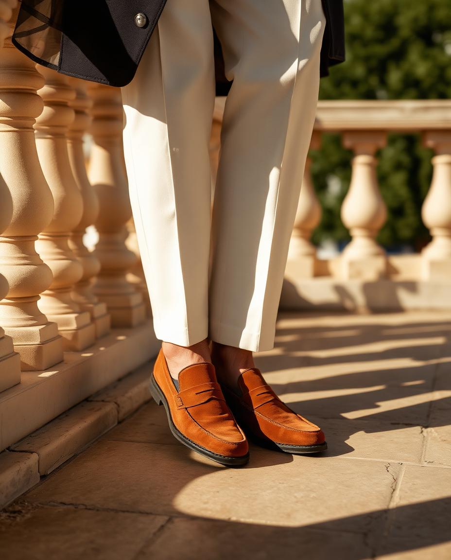 Cut & drape — Chatsworth Suede Loafers