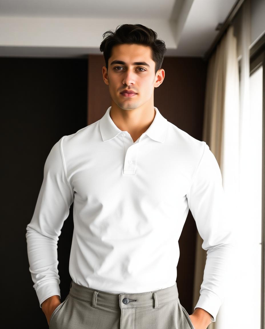 Cut & drape — Grosvenor Long-Sleeve Polo