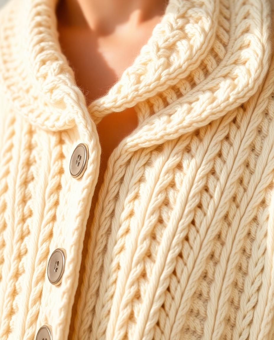 Finishing — Hartfield Cable Cardigan