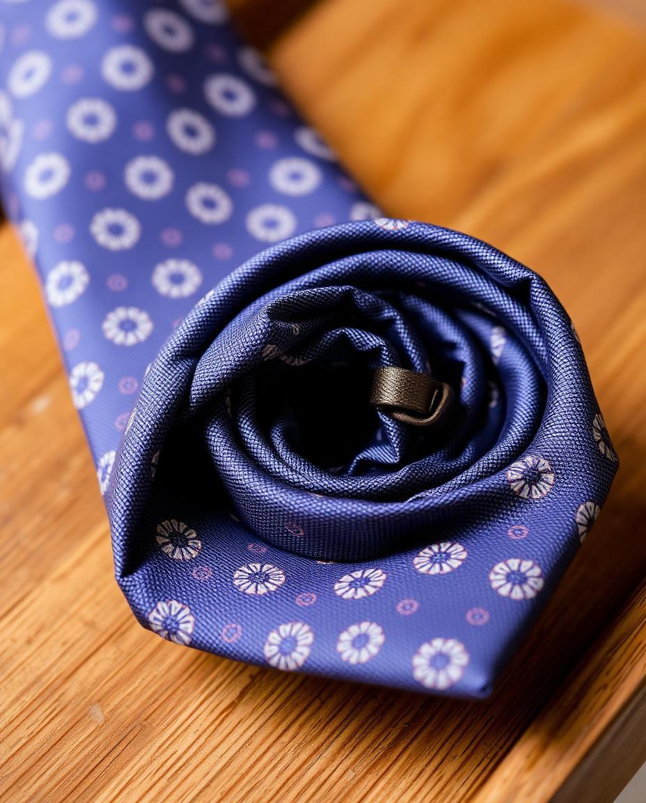 Finishing — Hawthorne Printed Silk Tie