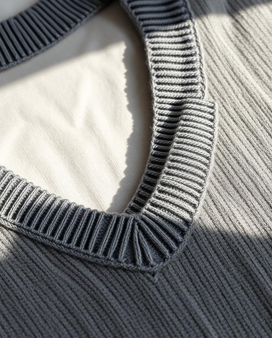 Finishing — Langley Merino V-Neck