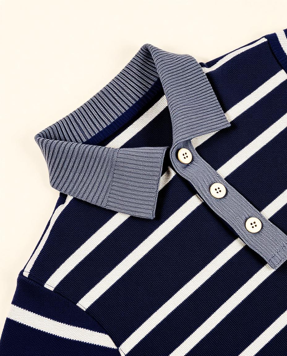 Finishing — Marlow Striped Polo