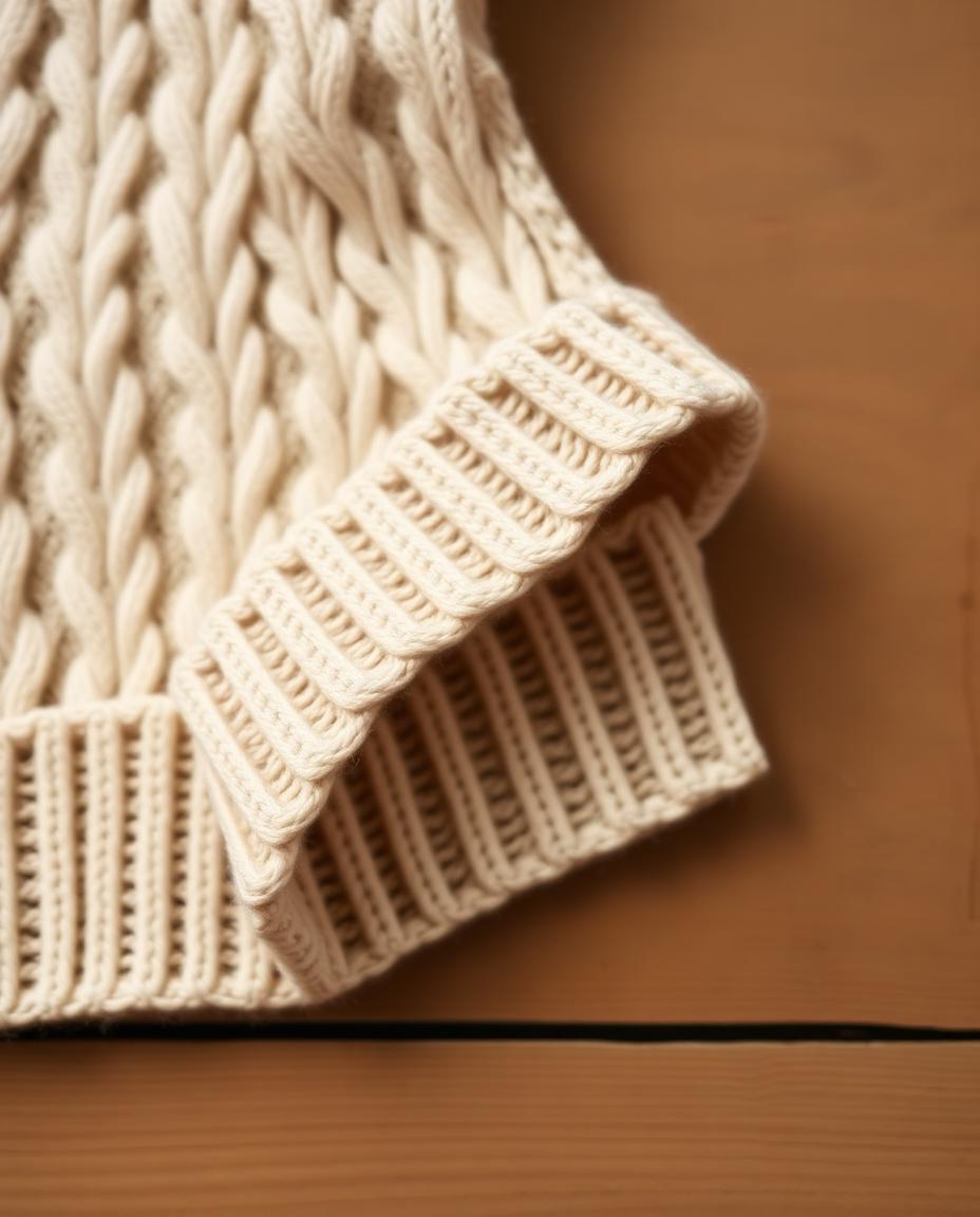 Finishing — Welbeck Cable-Knit Vest